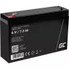 Laetav suletud pliiaku roheline Cell AGM12 6 V 7000 mAh Must