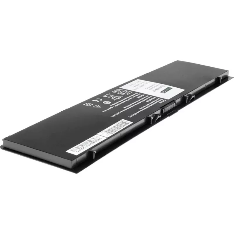 Aku roheline Cell DE93 DELL Latitude E7440 jaoks, Li‑Ion 7,4V 4500mAh, 4 elementi, must