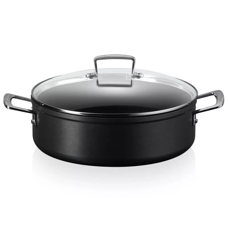 Le Creuset Toughened Non-Stick sauteuse klaasist kaanega 28 cm