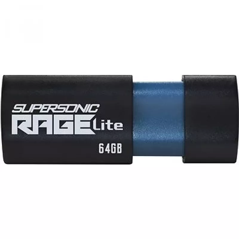 USB-mälupulk PATRIOT Supersonic Rage Lite 64 GB USB Type-A 3.2 Gen 1, liuguriga, põrutuskindel