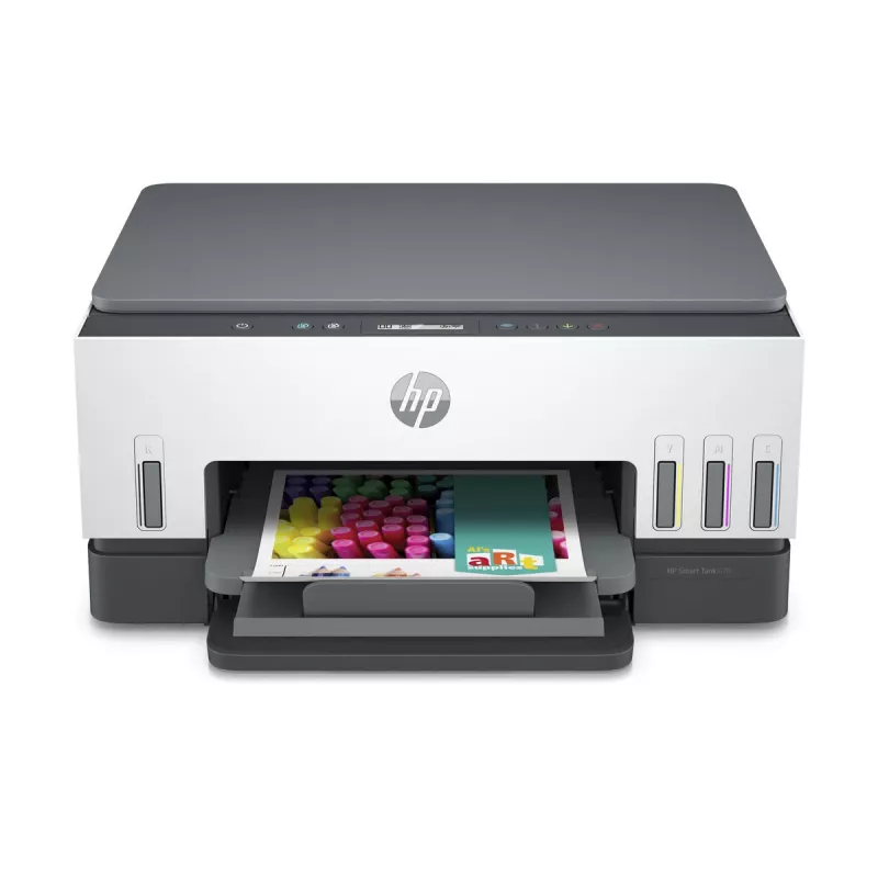 Multifunktsionaalne printer HP Smart Tank 670 — termoinkjet, värviline, A4, Wi‑Fi/Bluetooth, dupleks, 4800x1200 DPI