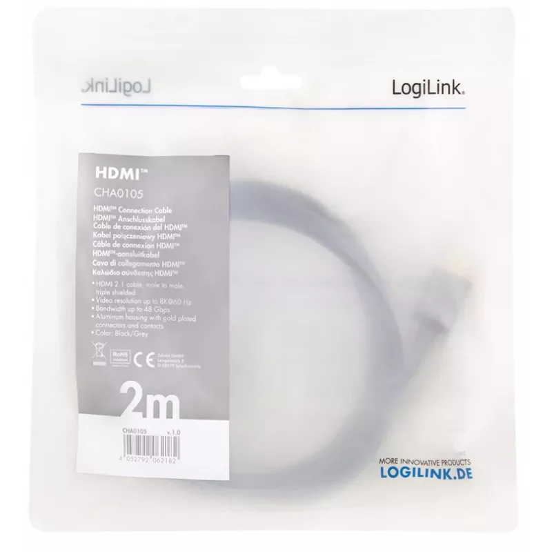 HDMI-kaabel LogiLink CHA0105 2m