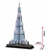 CubicFun L133H 3D pusle Burj Khalifa (Light), 136 osa, LED-valgustusega