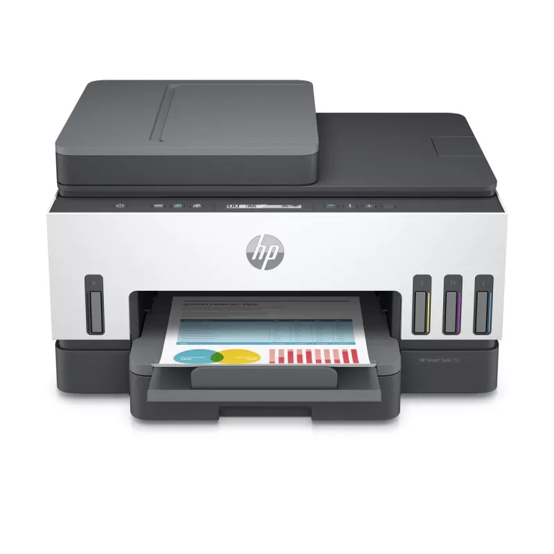 HP Smart Tank 750 multifunktsionaalne printer, pidev tindivarustus, värviline, Wi-Fi, Smart App, dupleks, ADF automaatne dokumendisöötja