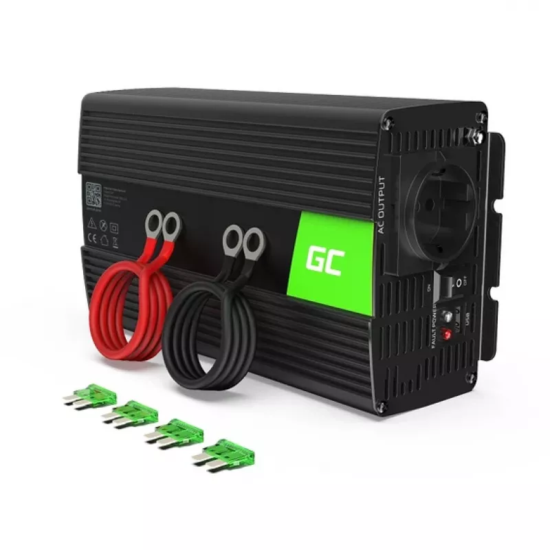 roheline Cell INV08 toiteadapter/pingemuundur välistingimustesse 1000 W must