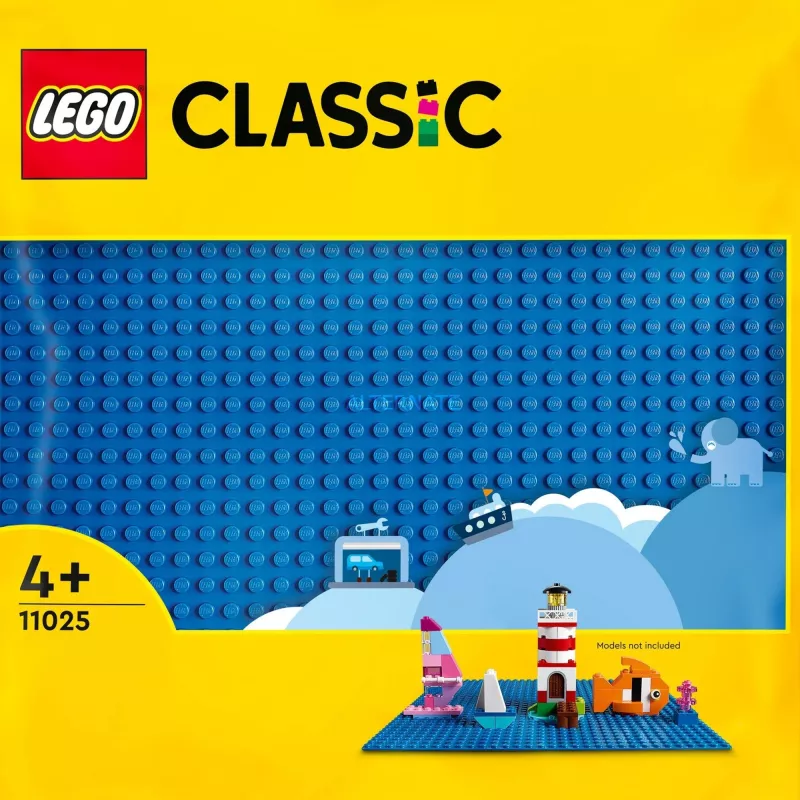 LEGO ehitusplaat 11025 — sinine alusplaat 32x32 nupuga, 250×250 mm