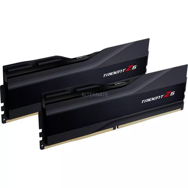 DIMM 32 GB DDR5-6400 (2x 16 GB) Dual-Kit, Arbeitsspeicher schwarz (matt), F5-6400J3239G16GX2-TZ5K, Trident Z5, INTEL XMP