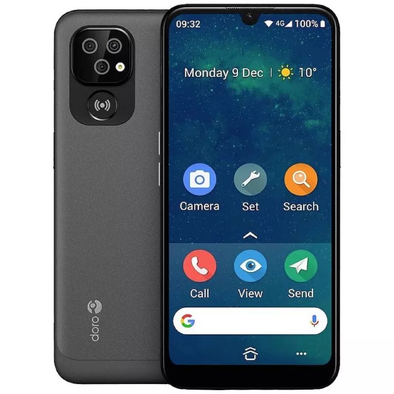 Doro 8100 Plus 15,5 cm (6,1 inch) Dual-SIM Android 11 Go Edition 4G USB Type-C 2 GB 32 GB 3000 mAh Hall (380501)