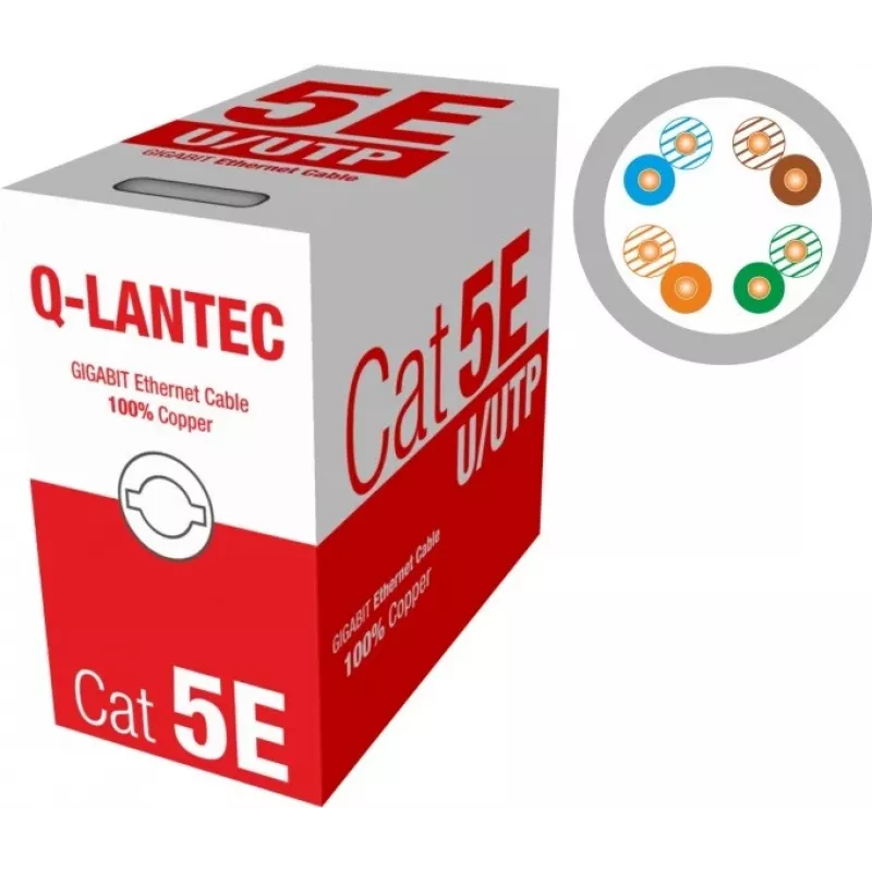Q-LANTEC UTP kaabel 4PR Cat.5e PVC 305m - Edycja LIMITOWANA (KIU5PVC305NC)