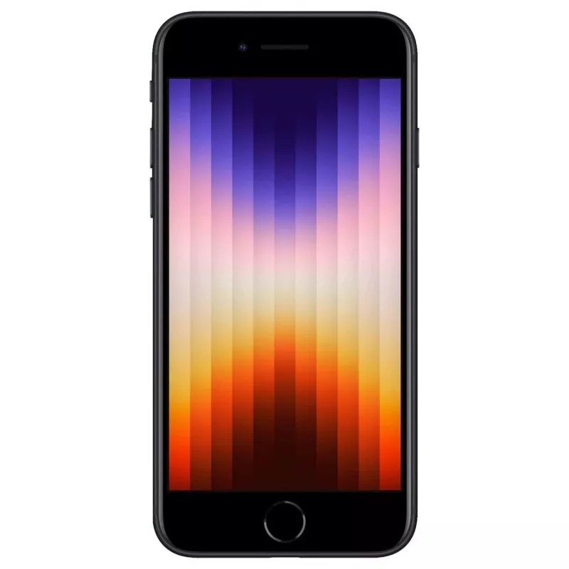 iPhone SE 2022 128GB Dual-SIM Midnight 11,94cm 4,7tolline IPS LCD ekraan iOS 15. 12MP kaamera
