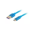 USB 2.0 kaabel LANBERG CA-USBO-21CU-0010-BL — USB A USB C-le, 1 m, sinine