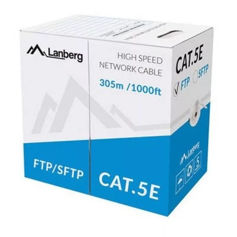Võrgukaabel Lanberg LCS5-11CU-0305-S RJ45 Cat5e 305 m Hall