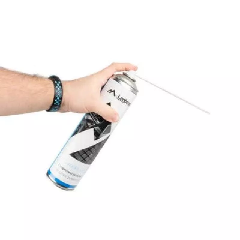 Suruõhupuhasti LANBERG CG-600FL-001 — 600 ml, arvuti puhastamiseks, must/sinine/valge