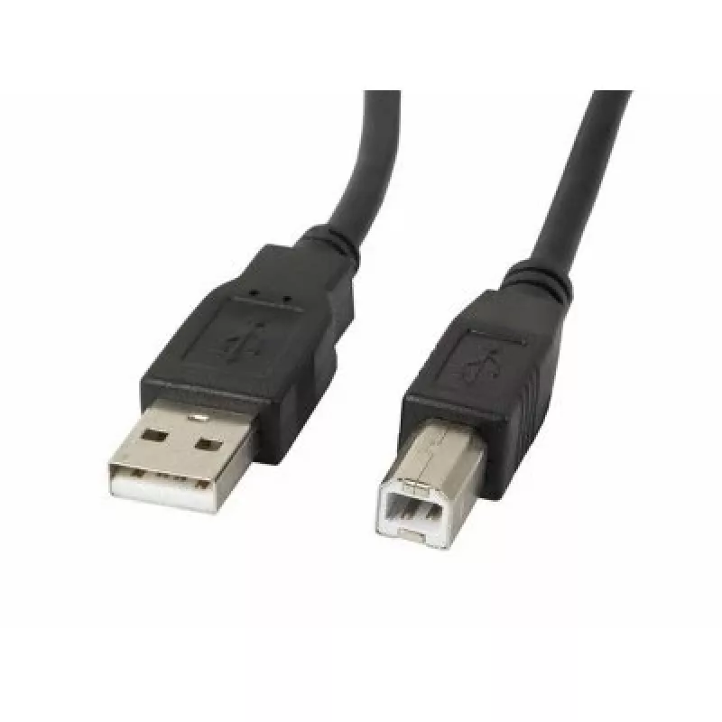 Lanberg CA-USBA-10CC-0030-BK USB-kaabel 3 m USB 2.0 USB B must (CA-USBA-10CC-0030-BK)