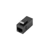 Keystone-moodul LANBERG KSU6-3000 — Cat6 U/UTP RJ-45 emane RJ-45 emasele, lame konstruktsioon, must