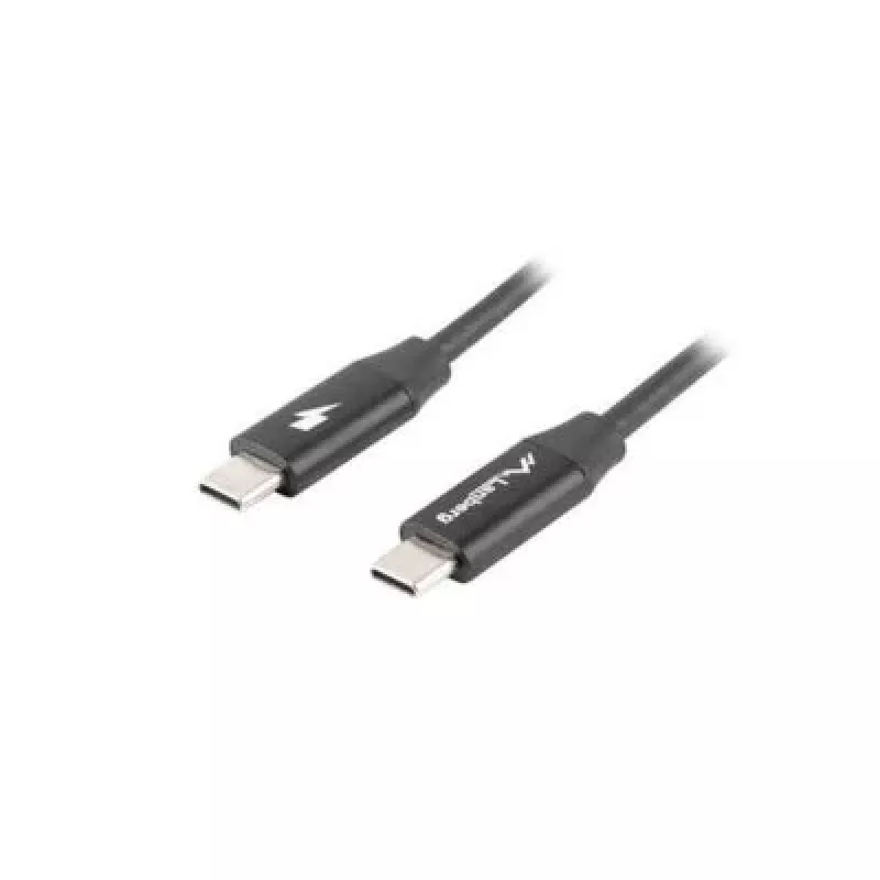LANBERG USB-C to USB-C kaabel CA-CMCM-40CU-0018-BK — USB 2.0, 1,8 m, must