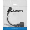 Lanberg CA-C14E-10CC-0018-BK Stromkabel Schwarz 0,18 m C14-Koppler (CA-C14E-10CC-0018-BK)