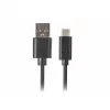 USB A – USB C kaabel LANBERG CA-USBO-20CU-0018-BK — USB 2.0, 1,8 m, must