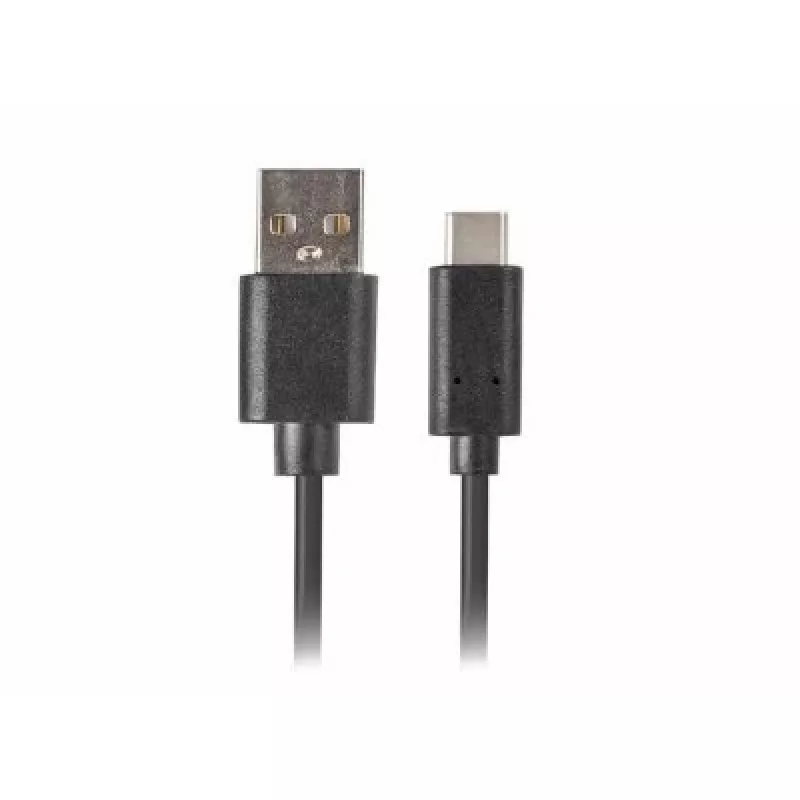 USB A – USB C kaabel LANBERG CA-USBO-20CU-0018-BK — USB 2.0, 1,8 m, must