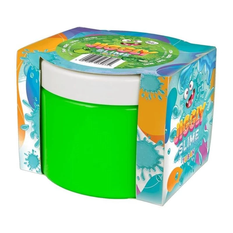Slime TUBAN Jiggly Slime roheline Õun 500 g TU3584 — modelleerimisslaim mängimiseks ja sensoorseks tegevuseks