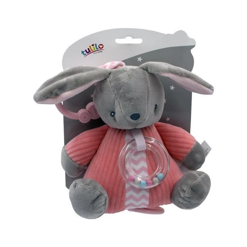 Muusikakarp TULILO Bunny 9115, pehme muusikaline mänguasi, 18 cm kõrgus