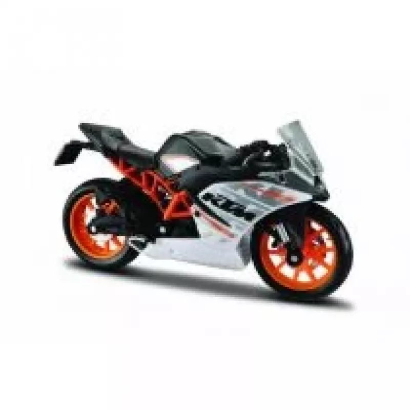 Survevalatud Maisto mootorrattamudel KTM RC390 1:18 skaalal koos esitlusalusega