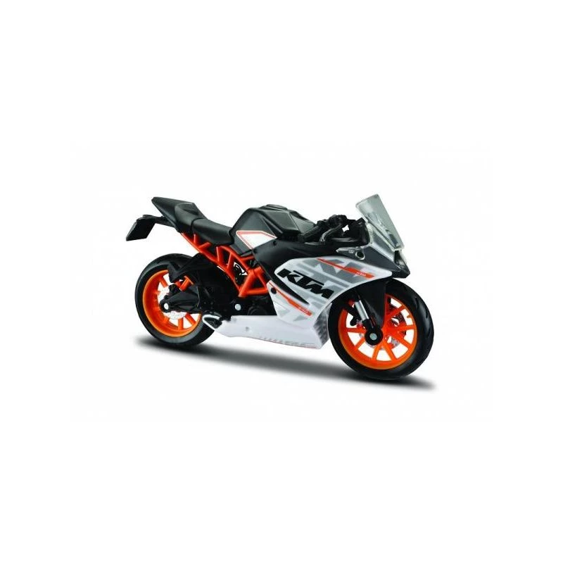 Survevalatud Maisto mootorrattamudel KTM RC390 1:18 skaalal koos esitlusalusega