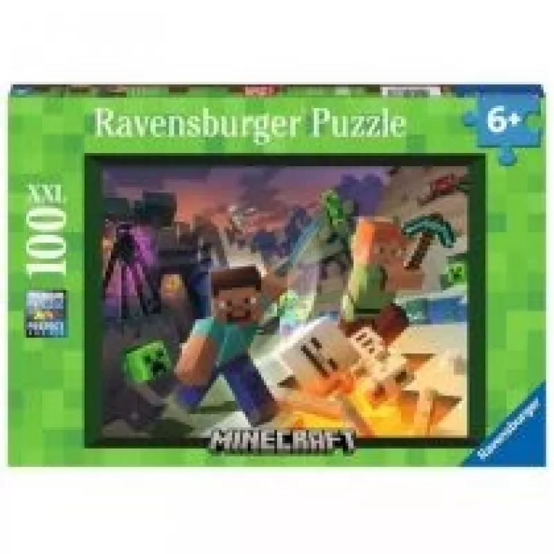 Pusle Ravensburger Minecraft 100 tk Videomäng