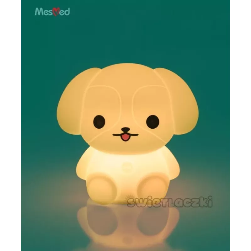 Kaasaskantav korduvlaetav silikoonlamp Mesmed MM027 Dog — korduvlaetav kaasaskantav lamp silikoonkujundusega, mudel MM027