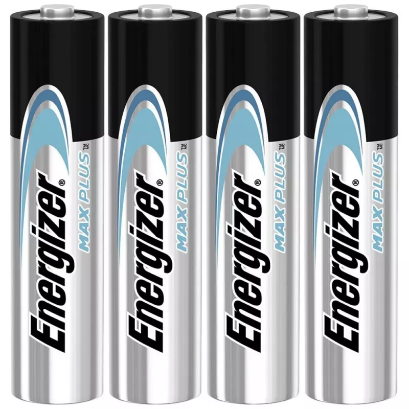 Ühekordne patarei Energizer MAXPLUS AAA 4-pack, Leelispatarei, 1,5 V, töötemperatuur -18–55 °C