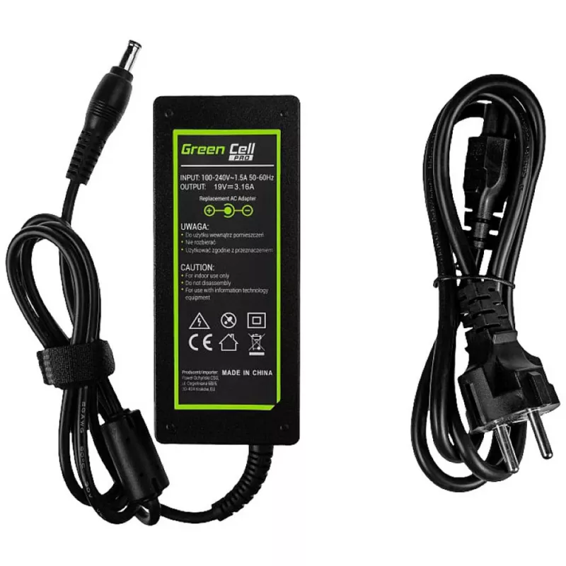 Green Cell AD20P toiteadapter/inverter siseruumides 60 W must