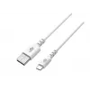 kaabel USB-USB C 2m silicone Valge Quick Charge