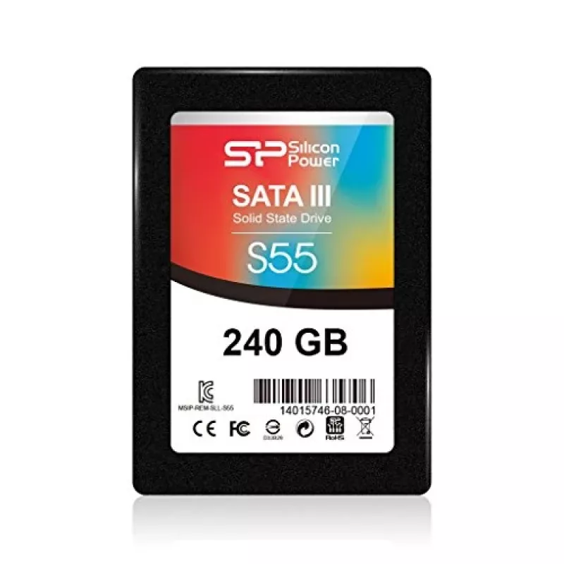 SSD draiv Silicon Power õhuke S55 240GB 2.5tolline SATA III TLC