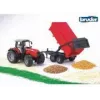 Traktorimudel BRUDER Massey Ferguson 7480 kallutuskärruga