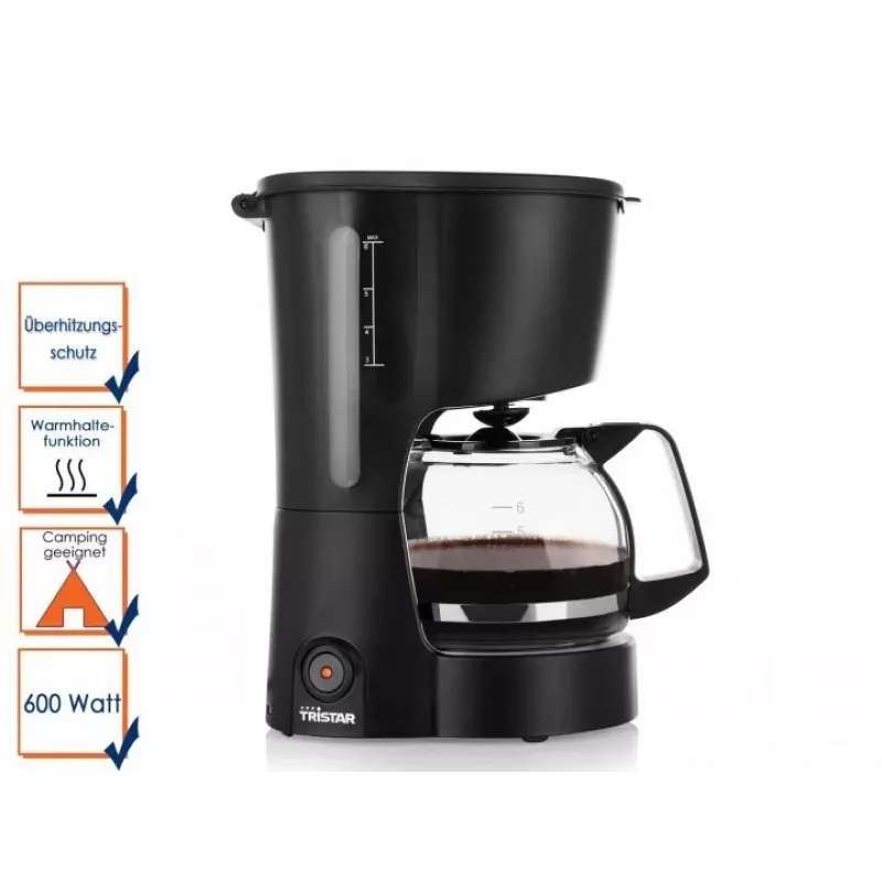 Tristar kohvimasin | CM-1246 | Jahvatatud kohv | 600 W | Must