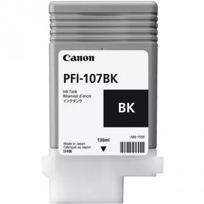 Canon PFI-107BK originaalne must tindikassett, 1 tk