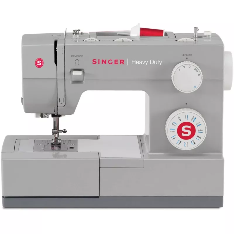 Automaatne õmblusmasin SINGER SMC4423 — 23 pistemustrit, 5 mm piste pikkus, 1-sammuline nööpauk, vabavarrega, elektriline