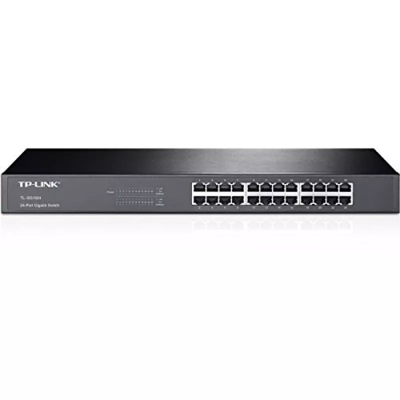 TP-Link 24-port Gigabit Rackmount võrgulüliti, haldamata, Gigabit Ethernet (10/100/1000), täisdupleks, riiulipaigaldus, 1U