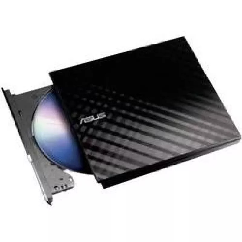 Väline DVD±RW optiline kettaseade ASUS SDRW-08D2S-U Lite, USB 2.0, must, 24x CD / 8x DVD, 142×142×20 mm