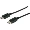 Ühenduskaabel DisplayPort klambritega 1080p 60Hz FHD tüüp DP / DP M / M must 1m