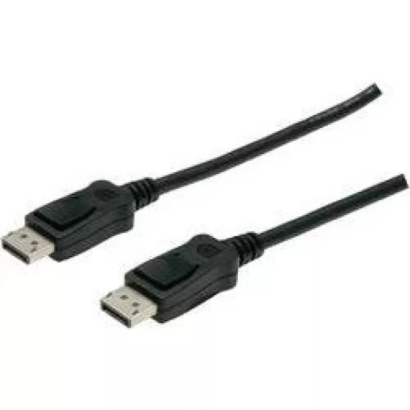 Ühenduskaabel DisplayPort klambritega 1080p 60Hz FHD tüüp DP / DP M / M must 3m