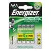ENERGIZER BATTERY Accu Recharge Power Plus 700 mAh AAA HR3/4 taaslaetav, 4 tk