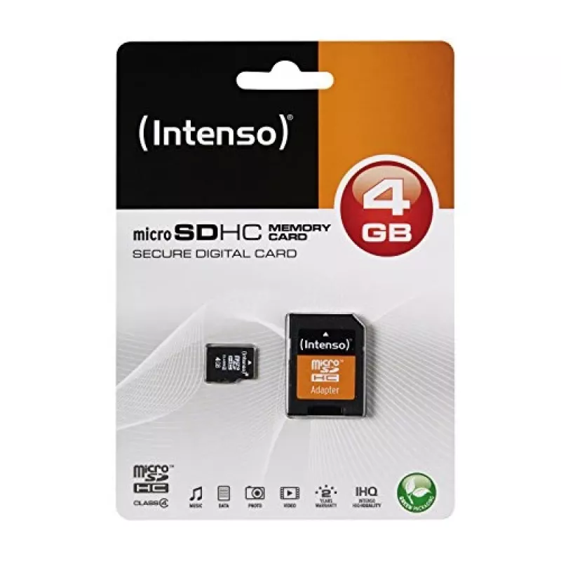 Intenso mälukaart 4 GB MicroSDHC Class 4 3403450