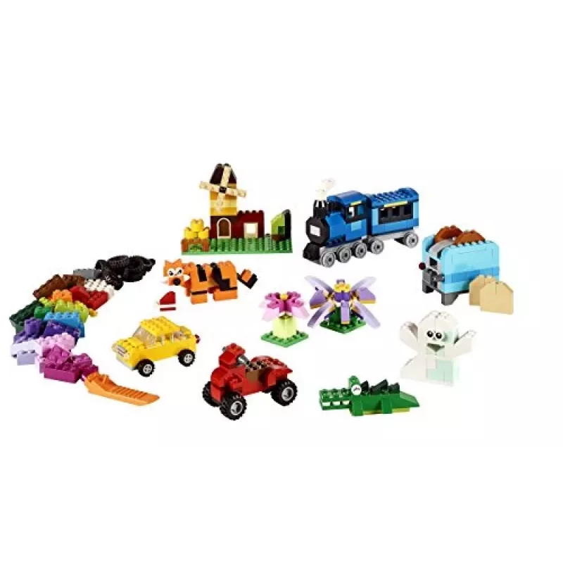 LEGO 10696 Classic Medium Creative Brick Box – Lihtne mänguasjade hoiustamine, värvilised klotsid, ehituskomplekt lastele, poistele ja tüdrukutele alates 4. eluaastast