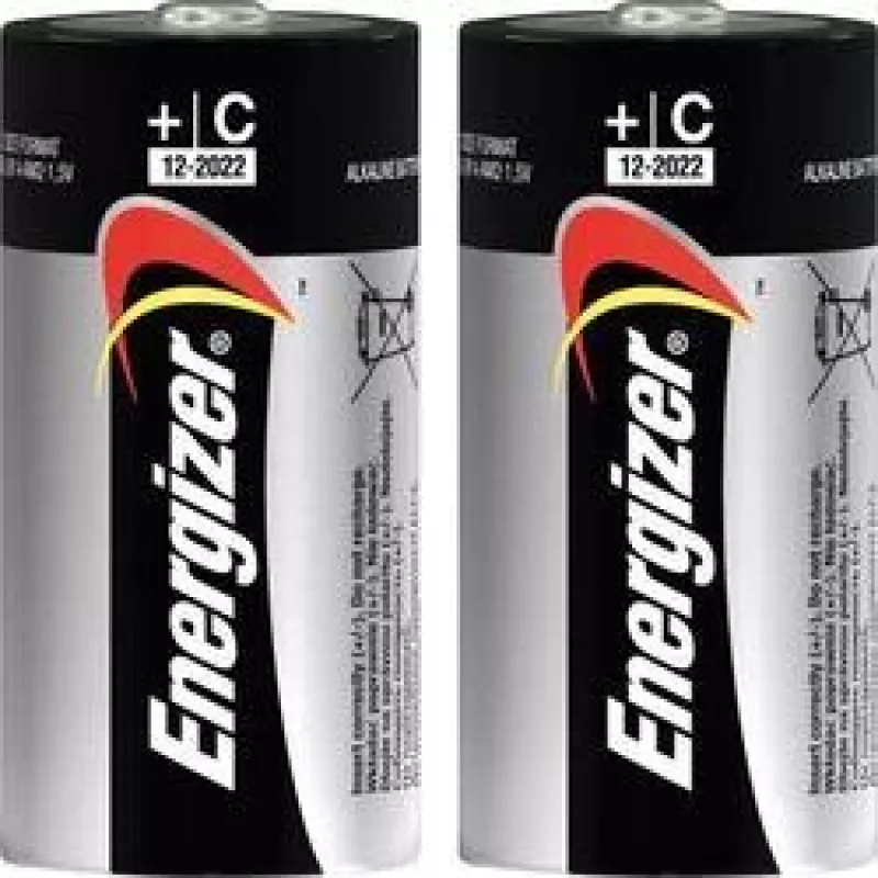 Energizer C Alkaline Power Patareid, 2-pakk