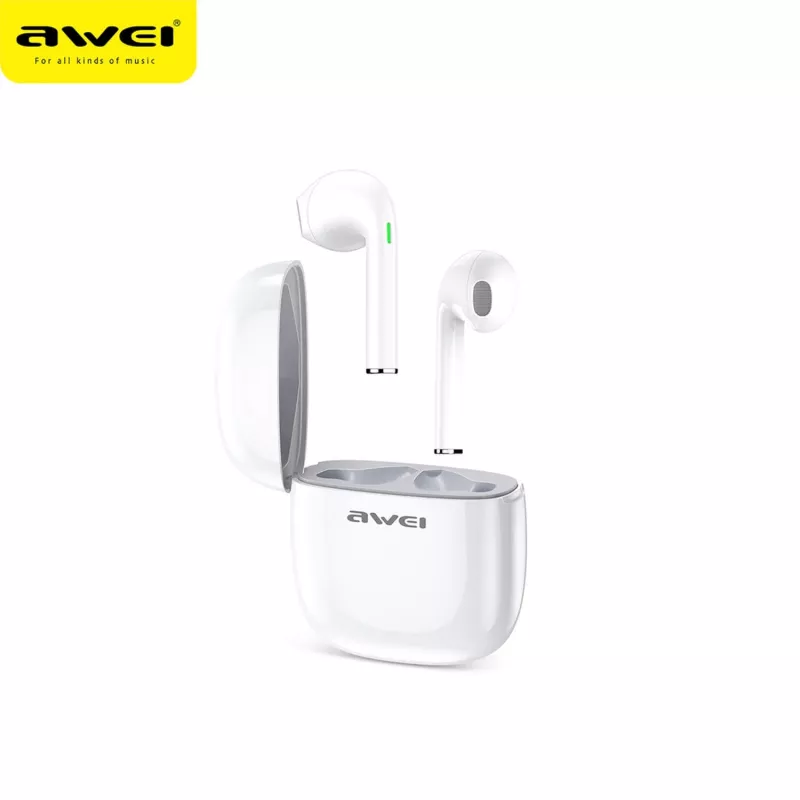 Earphone Awei T28 TWS docking Valge