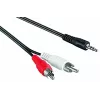 Audiokabel 3,5mm > StereoCinch (schwarz, 1,5 Meter)