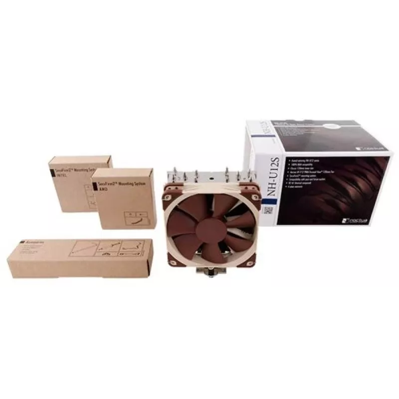 Protsessorijahuti Noctua NH-U12S, 120 mm ventilaator, 1500 p/min, õhuvool 93,4 m³/h, 22,4 dB, roostevaba teras, 158×125×71 mm