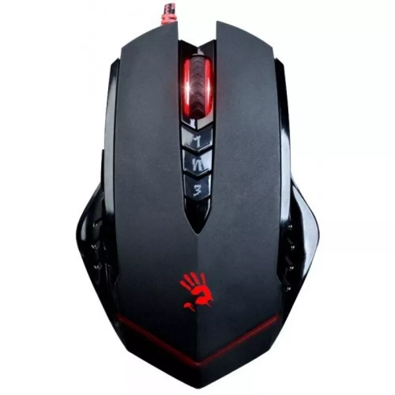 Mängurihiir A4Tech Bloody V8m — 3200 DPI, 8 nuppu, V-Track optiline, USB Type-A, must