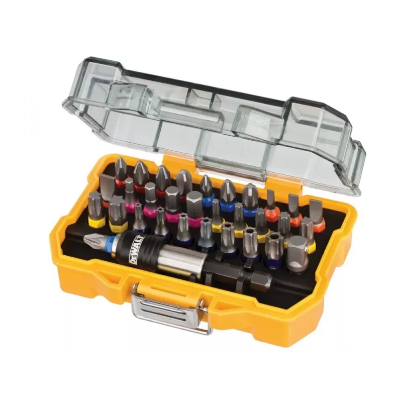 Dünamomeetriline kruvikeeraja DeWalt DT7969 — reguleeritav pöördemoment, ergonoomiline käepide, Phillips/Pozidriv/piluga/Torx otsikud kaasas